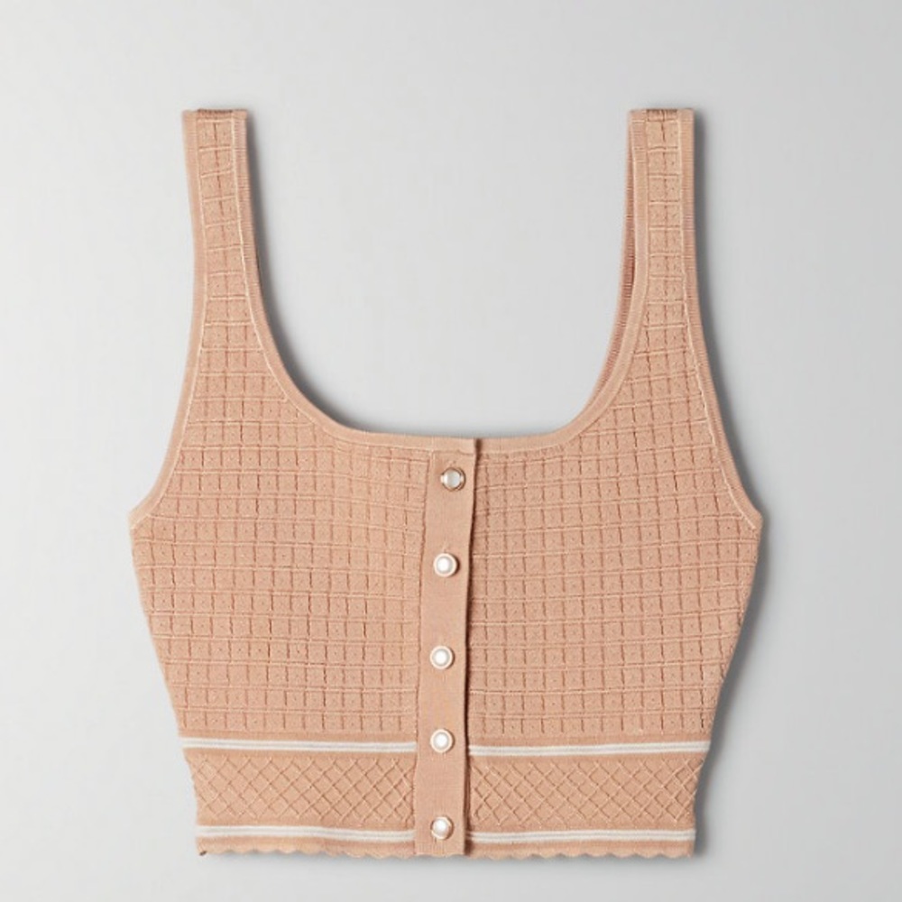 NWT Aritzia Sculpt Knit Button Tank